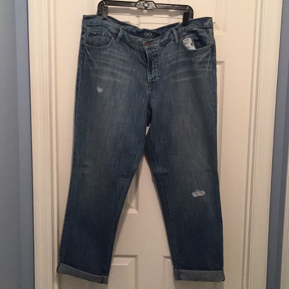 Loft Boyfriend Cropped Jeans - Tall